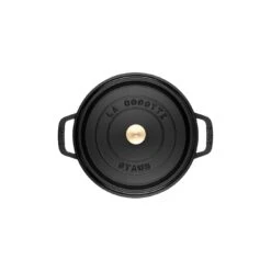 Staub Gietijzeren Braadpan 28 Cm / 6,75 L, Rond, Zwart -Kwaliteitskeukenwinkel Voor Thuis 40500 241 0 8 2