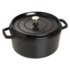 Staub Gietijzeren Braadpan 26 Cm / 5,25 L, Rond, Zwart
