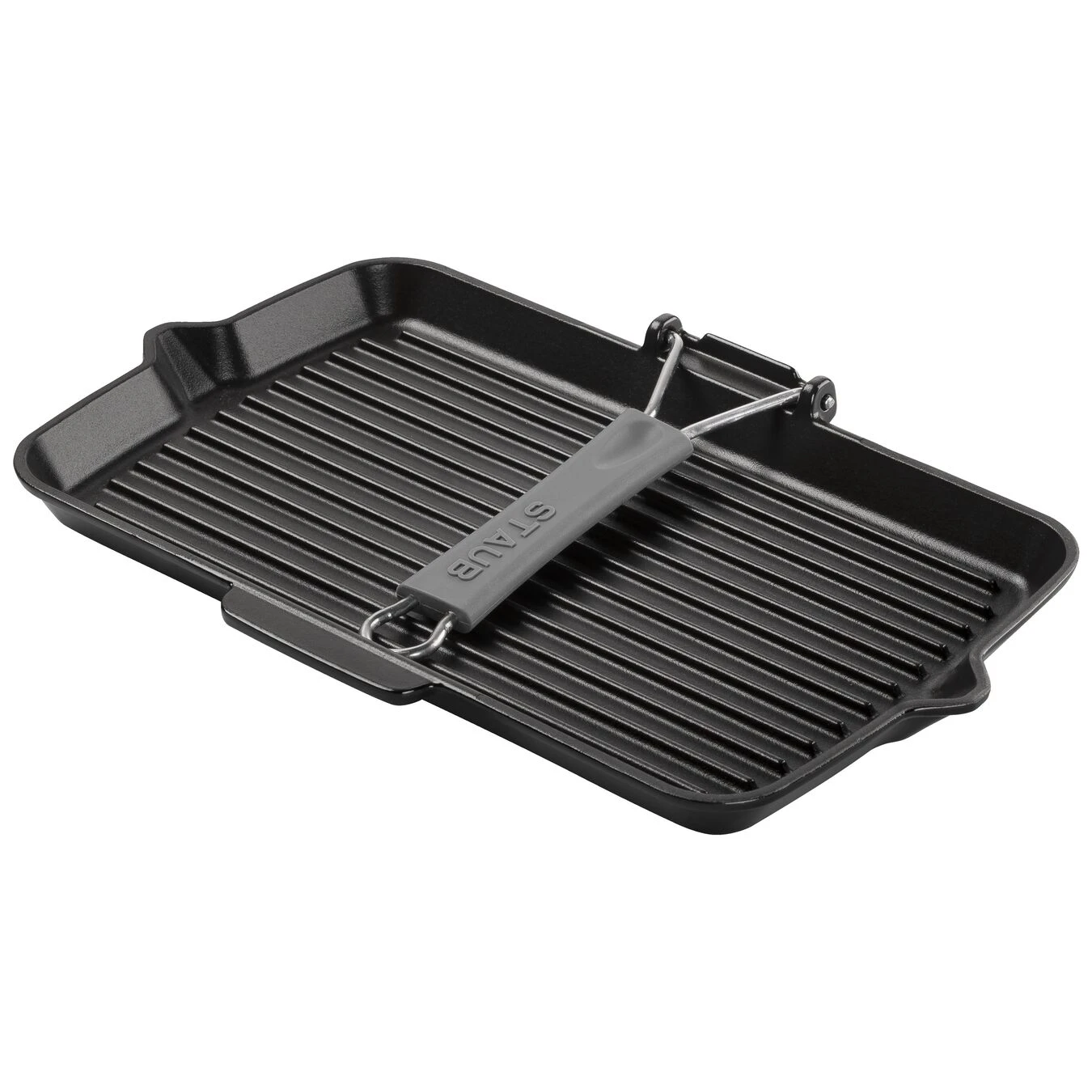 Staub Grillpan Met Schenktuit 34 X 21 Cm, Zwart 2 Staub Grillpan Met Schenktuit 34 X 21 Cm, Zwart - Afbeelding 2