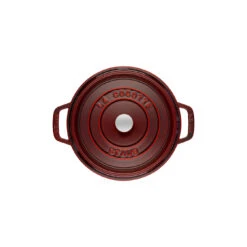 Staub Gietijzeren Braadpan 28 Cm / 6,75 L, Rond, Grenadine Rood -Kwaliteitskeukenwinkel Voor Thuis 40509 355 0 2