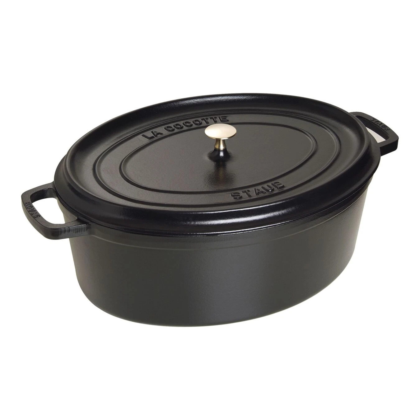 Staub Gietijzeren Braadpan 41 Cm / 12 L, Ovaal, Zwart 1 Staub Gietijzeren Braadpan 41 Cm / 12 L, Ovaal, Zwart