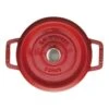 Staub Gietijzeren Braadpan 18 Cm / 1,7 L, Rond, Kersenrood