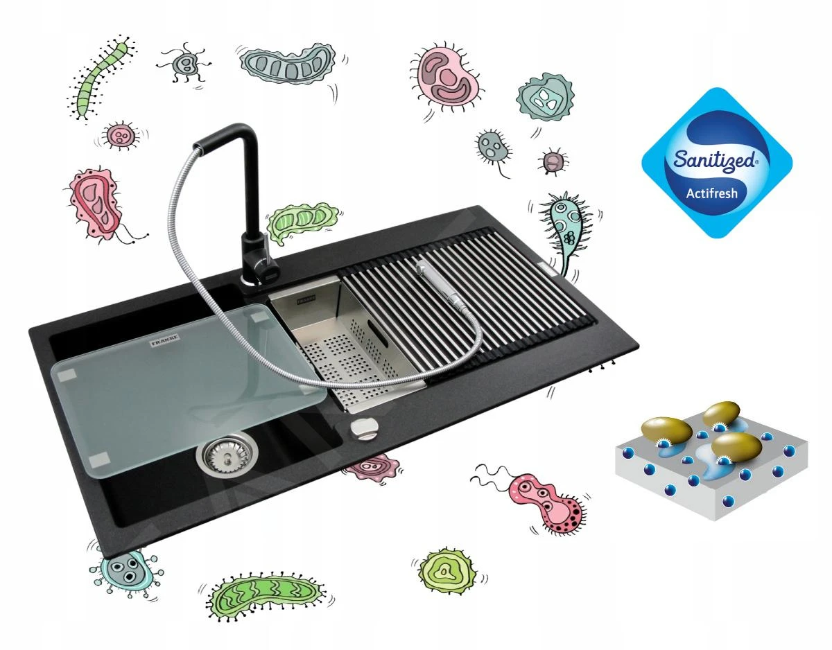 Franke Kubus 2 - Fragraniet Spoelbak KNG 110-52, 560x460 Mm, Onyx 125.0641.392 3 Franke Kubus 2 - Fragraniet Spoelbak KNG 110-52, 560x460 Mm, Onyx 125.0641.392 - Afbeelding 3