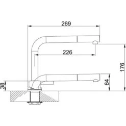 Franke Kranen - FN 7483.031 Keukenkraan Onder Raam, Neerklapbaar, 2-gats, Chroom 115.0486.978 -Kwaliteitskeukenwinkel Voor Thuis cadfd0b05cd46c0dea382789
